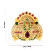 Half Crown - 1 x 1.25 Inches | Multicolour Stone Half Kireedam  Half Mukut  Half Kiridam for Deity For Cheap