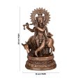 Krishna Murti - 28 x 10 Inches | Copper Oxidised Murti  Cow Krishna Idol  Standing Krishna Statue for Pooja  3.960 Kgs Cheap