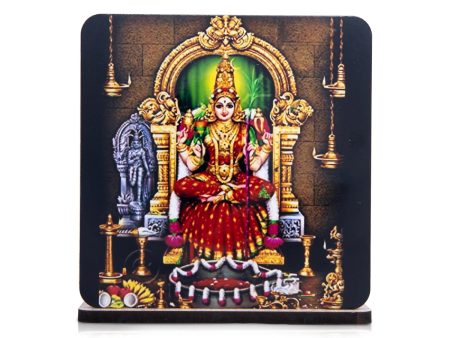 Kamakshi Amman Photo Frame Stand - 4 x 3.75 Inches | Kamatchi Amman Picture Frame for Car Decor Online now