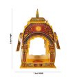 Ganpati Decoration Mandir - 10 x 7 Inches | Surya Makhar Design Paper Mandir  Eco Friendly Mandir Decoration For Cheap