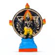 Chakrathazhwar Clay Golu Bommai - 11 x 8.5 Inches | Giri Golu Doll  Navaratri Golu Bomma  Gombe  Bommai on Sale