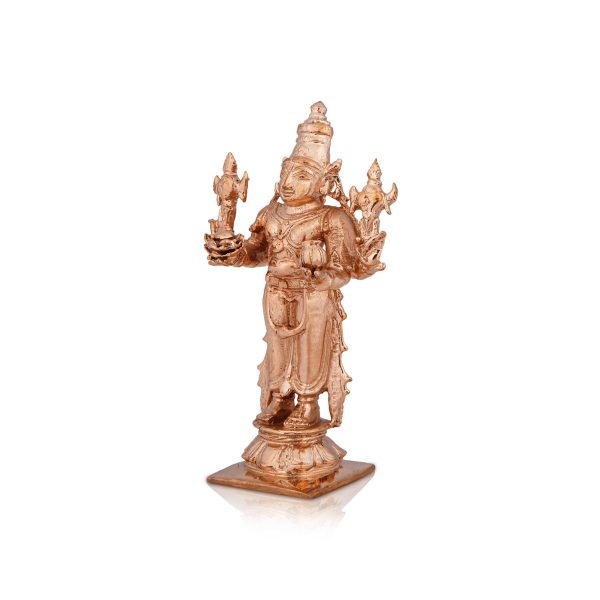 Dhanvantari Murti - 4 x 2.5 Inches | Panchaloha Statue  Dhanvantari Statue  Standing Dhanvantri Murti for Pooja Online