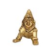 Crawling Krishna Murti - 1.5 x 1 Inches | Antique Brass Idol  Crawling Krishnan Statue for Pooja  40 Gms Approx For Cheap