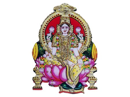 Lakshmi Idol Fridge Magnet - 3.5 x 2.5 Inches | Laxmi Idol Photo Magnet  Laxmi Murti Picture Magnet for Home Hot on Sale