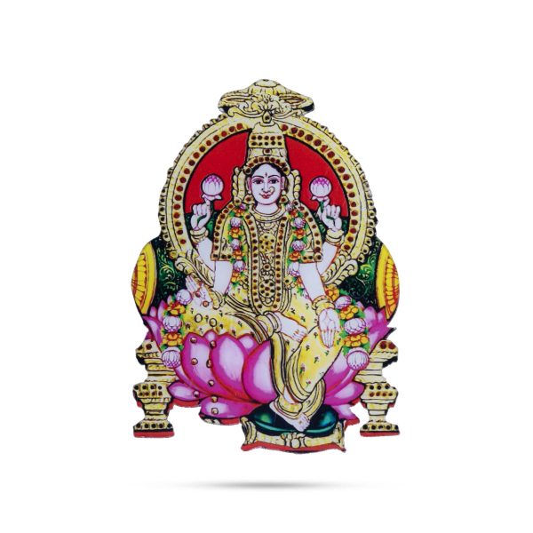 Lakshmi Idol Fridge Magnet - 3.5 x 2.5 Inches | Laxmi Idol Photo Magnet  Laxmi Murti Picture Magnet for Home Hot on Sale