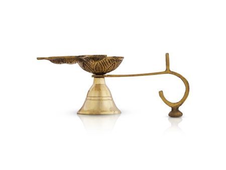 5 Face Kapoor Dhani With Handle - 2 x 3 Inches | Camphor Burner With Stand  Antique Brass Aarti for Pooja Online Sale