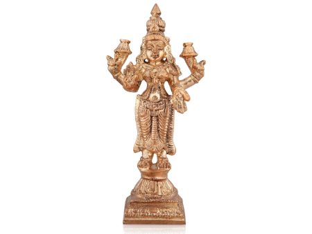 Laxmi Murti - 3.5 x 2 Inches | Panchaloha Statue  Standing Lakshmi Idol for Pooja  100 Gms Approx Fashion