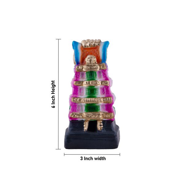 Gopuram Clay Golu Bommai - 6 x 3 Inches | Giri Golu Doll  Navaratri Golu Bomma Gombe Bommai Online Hot Sale