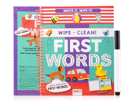 Write It Wipe It - Wipe - Clean - First Words - Learn And Write First Words - English | Childrens Activity Book Hot on Sale