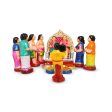 60th Marriage Clay Golu Bommai Set - 7 x 5.5 Inches | Giri Golu Doll  Navaratri Golu Bomma  Gombe  Bommai Online Hot Sale