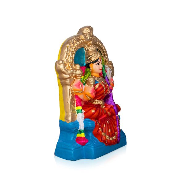 Kamakshi Clay Golu Bommai - 9 x 6.5 Inches | Giri Golu Doll  Navaratri Golu Bomma Gombe Bommai Supply