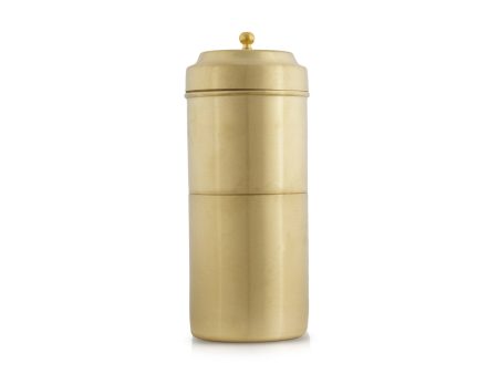 Filter Coffee Maker - 7 x 2.5 Inches | Brass Mat Polish Coffee Filter  Coffee Vessel for Home  310 Gms Approx Hot on Sale