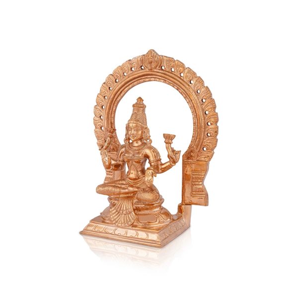 Lakshmi Idol With Arch - 7.5 x 5.5 Inches | Panchaloha Statue  Laxmi Idol for Pooja  1.675 Kgs Approx Online