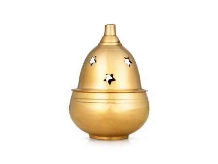 Nanda Deepam With Lid - 4.5 x 3 Inches | Brass Nanda Vilakku  Nandha Vilakku for Pooja  220 Gms Approx Online Hot Sale