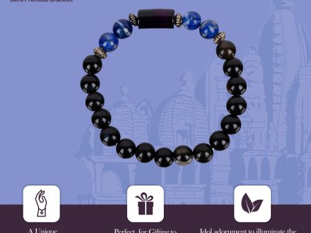 Crystal Bracelet - 2.5 Inches | Semi Precious Stone Hand Band  Crystal Bead Hand Bracelet for Aquarius Zodiac Online Hot Sale