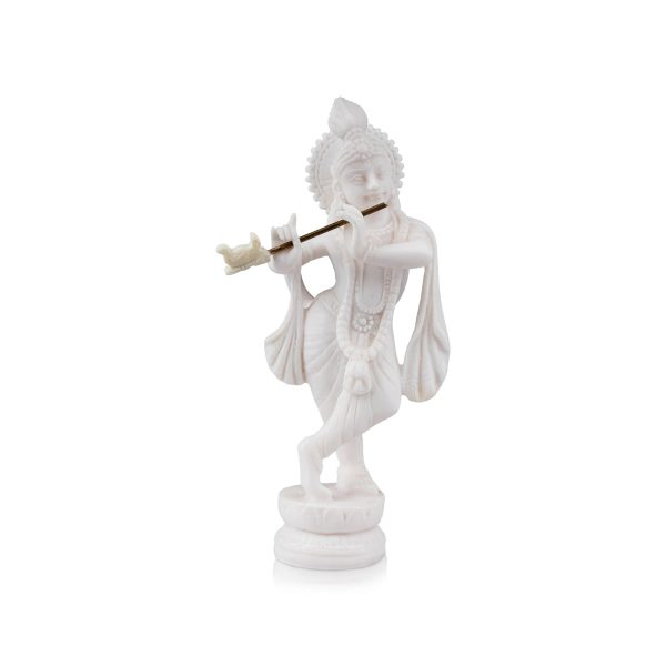 Krishna Murti - 6 x 2.5 Inches | Resin Statue  Standing Krishna Statue  Krishna Idol for Pooja For Cheap