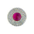 Stone Pottu - 1.5 Inches | Stone Tilak  Stone Bindi  Stone Jewellery for Deity Decor  Assorted Colour Online now