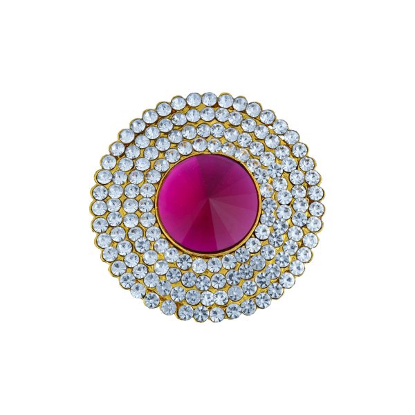 Stone Pottu - 1.5 Inches | Stone Tilak  Stone Bindi  Stone Jewellery for Deity Decor  Assorted Colour Online now