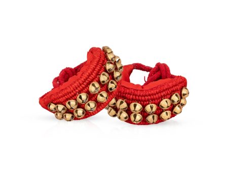 Brass Ghungroo - 9 x 2 Inches | Dance Salangai  2 Line Anklet for Bharatanatyam Online now