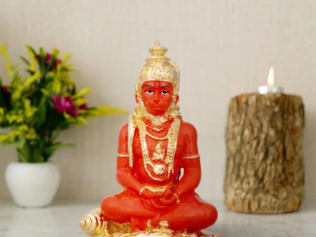 Anjaneya Statue - 5 x 3 Inches | Ceramic Sculpture  Hanuman Statue for Pooja  230 Gms Approx Online