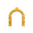 Gold Polish Arch - 3 x 2.5 Inches | Thiruvachi  Prabhavali for Idols Discount