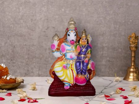 Lakshmi Hayagreevar Clay Golu Bommai - 11 x 6 Inches | Giri Golu Doll  Navaratri Golu Bomma Gombe Bommai on Sale