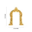 Gold Polish Arch - 2 x 1.5 Inches | Thiruvachi  Prabhavali for Idols Online now