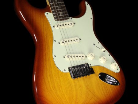 Used 2010 Fender American Deluxe Stratocaster Electric Guitar Tobacco Sunburst on Sale