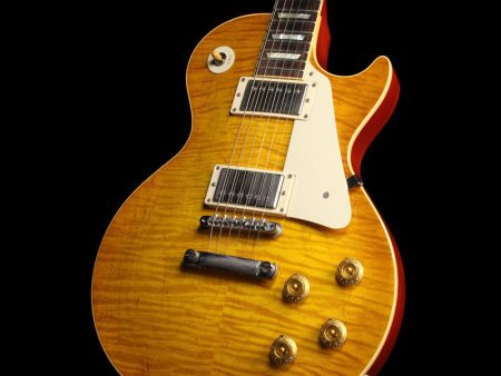 Used 2010 Gibson Custom Shop 1960 50th Anniversary Version #2 Les Paul Electric Guitar Light Ice Tea Burst on Sale