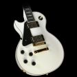 Used Gibson Custom Shop Les Paul Custom Left-Handed Electric Guitar Alpine White on Sale