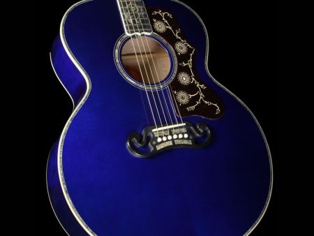 Gibson Montana Limited Edition Quilt Vine SJ-200 Quilt Vine Acoustic Guitar Viper Blue Online Sale