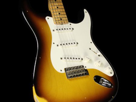 Used 2000 Fender Custom Shop  56 Relic Stratocaster Electric Guitar 2-Tone Sunburst For Discount